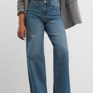RID241 Simply Be Light Blue 24/7 Wide Leg Jeans
