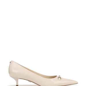 RID260 Black Pointed Audrey Kitten Heel Pumps